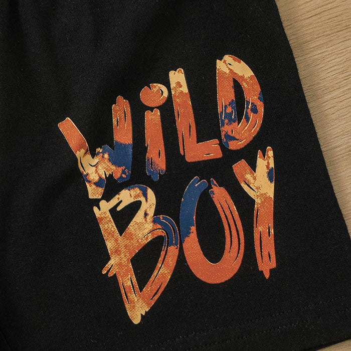 Boys Summer Shorts Sports Vest Shorts Set