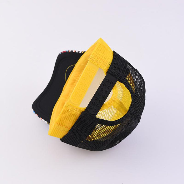 Cartoon Printed Children's Breathable Sunshade Mesh Cap