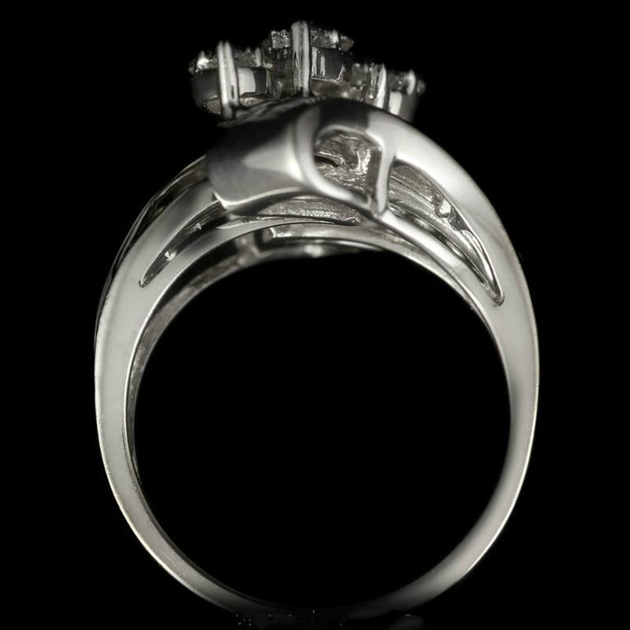 Luxury Women and Men White Zircon Rings