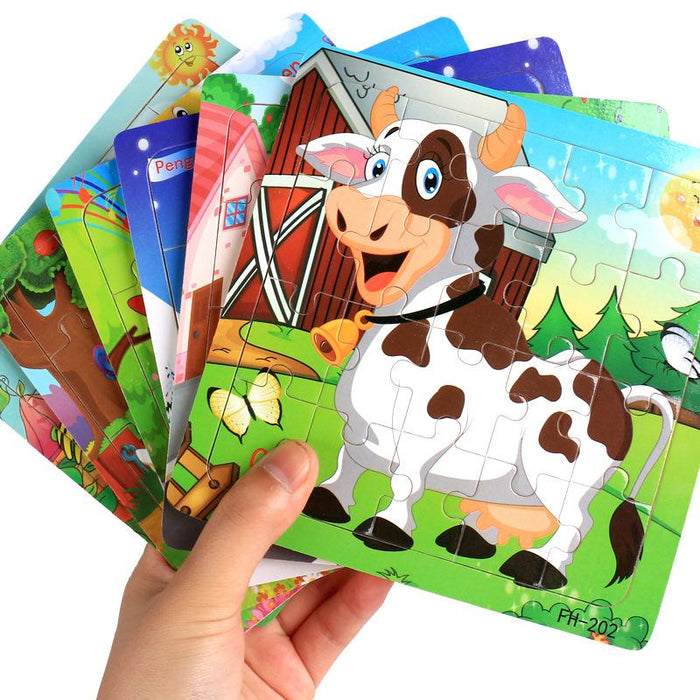 20 Piece Wooden Jigsaw Puzzle Kids Toy