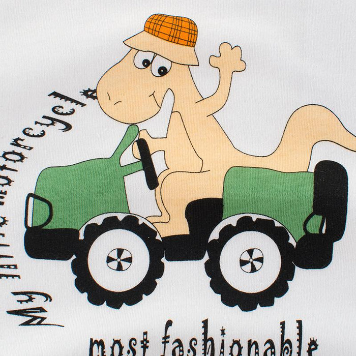 Children's Cotton Short Sleeve T-Shirt cartoon car