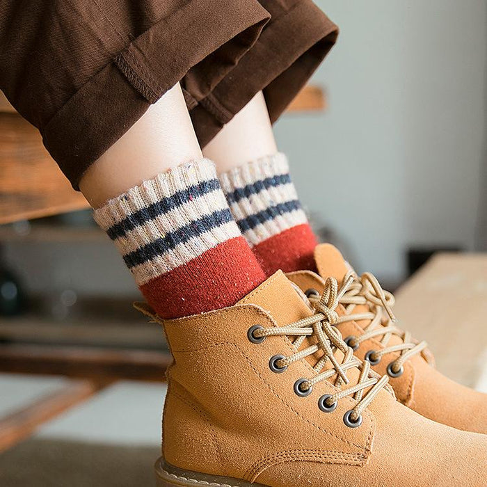 Thick Terry Wool Socks Women