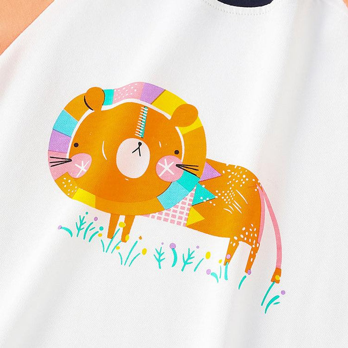 Cartoon round neck cotton coat