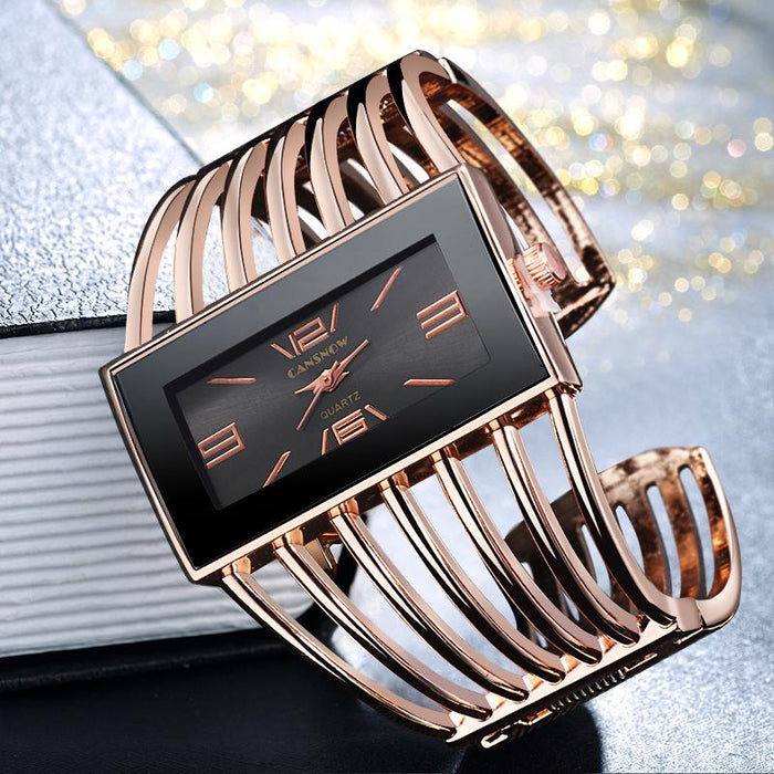 Womens Bangle Bracelet Dress Wristwatch