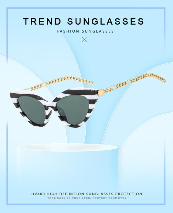 Cat's eye chain Sunglasses