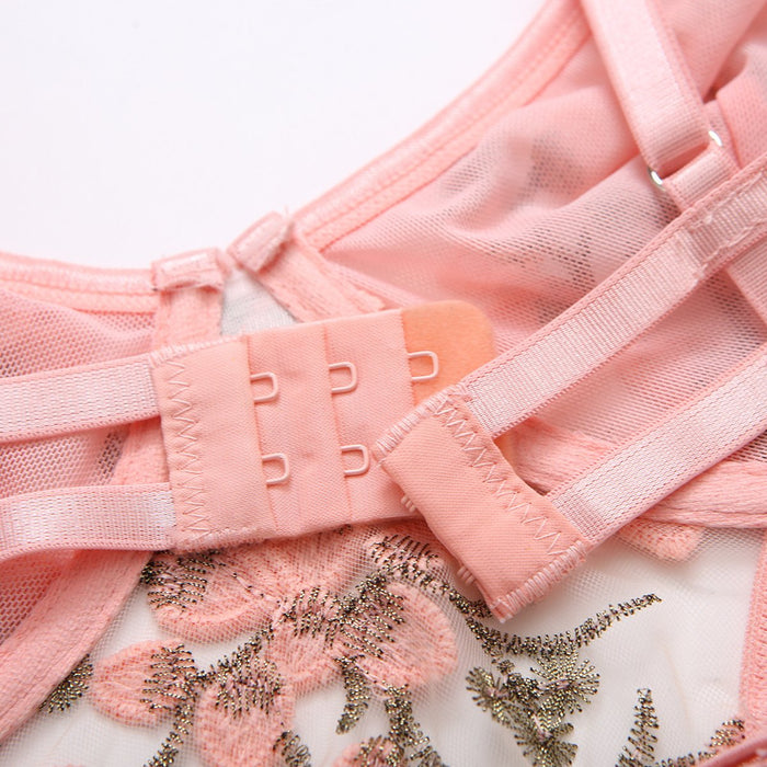 Women's Sexy Chain Underwear Embroidered Bodysuit