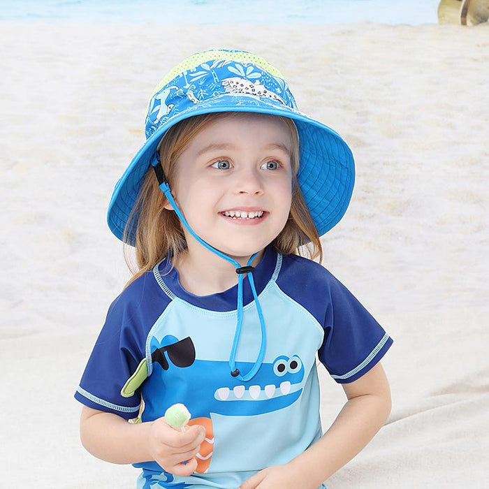 Star Children's Fisherman Uv50 + Beach Holiday sun-proof Bucket Hat