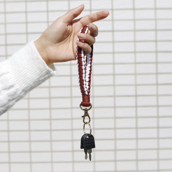 Vintage Hand Woven Wristband Key Chain Pendant