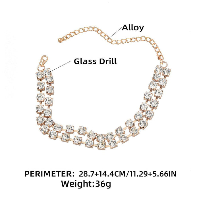Exaggerated Layered Simple Choker Necklace