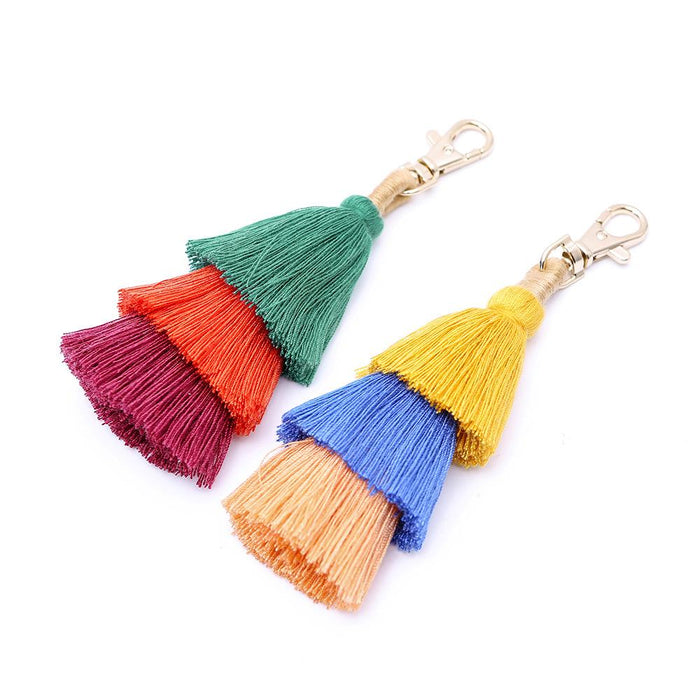 Handmade Creative Pendant Ethnic Style Tassel Keychain