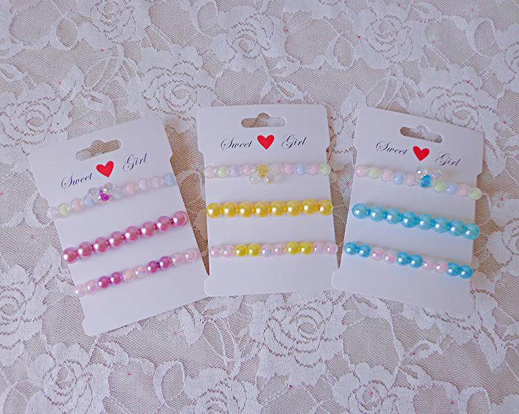 Children's Bracelet Cute Cartoon Bracelet Jewelry BEADED Imitation Pearl Bracelet