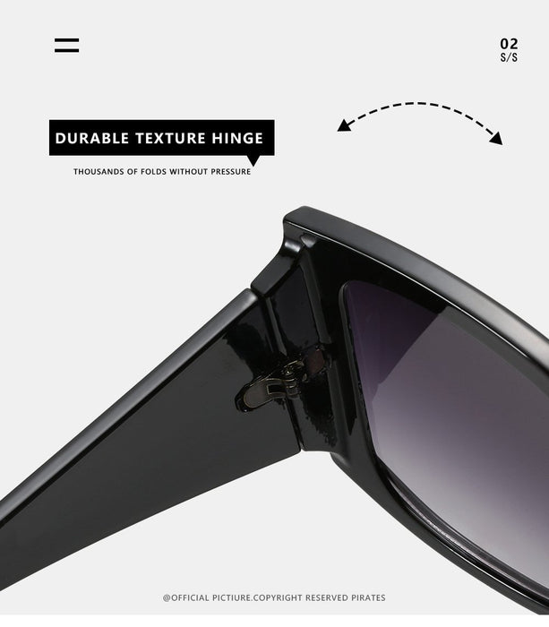 Large frame sunglasses retro square Sunglasses