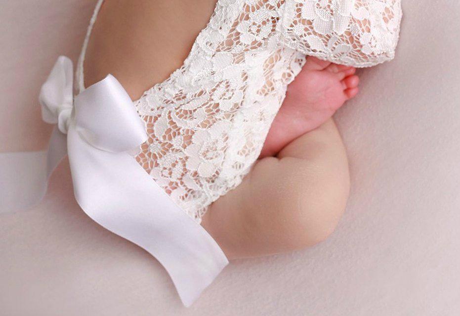 Bowknot Lace Dress Headband Two Piece Set