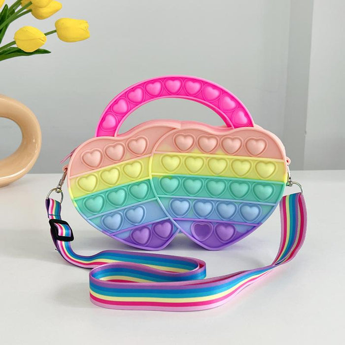 Decompression puzzle bag cartoon children's coin purse toy