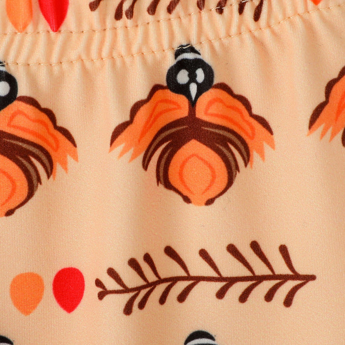 Boys' long sleeved pumpkin lettered print triangle khat-shirt