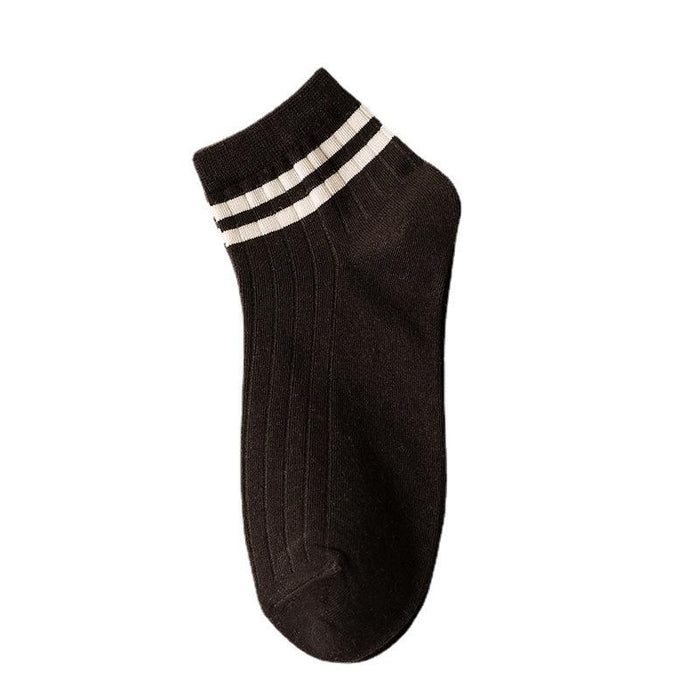 New Striped Boat Socks Sweat-absorbing Breathable Cotton Socks