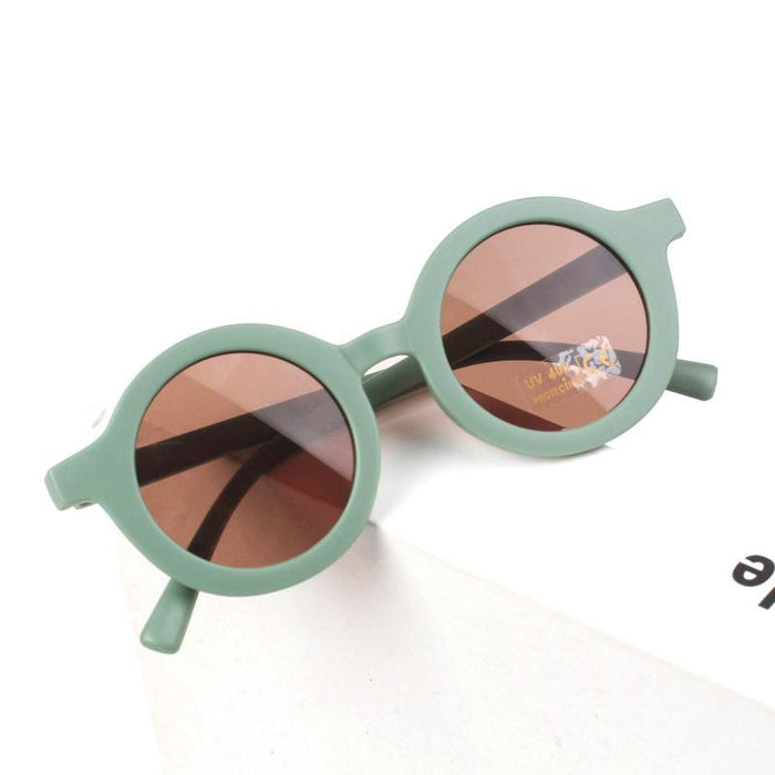 Children's Sunglasses frosted round frame glasses