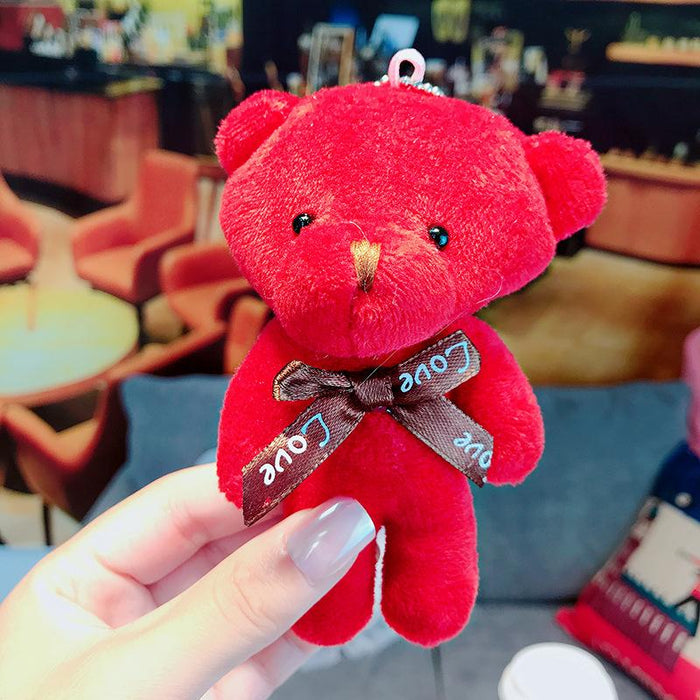 Cute Plush Bear Keychain Doll