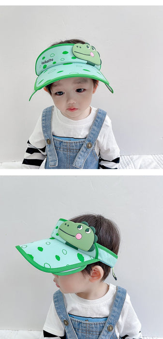 Summer Flapper Wide-brimmed Children's Cartoon Dinosaur Empty Top Hat