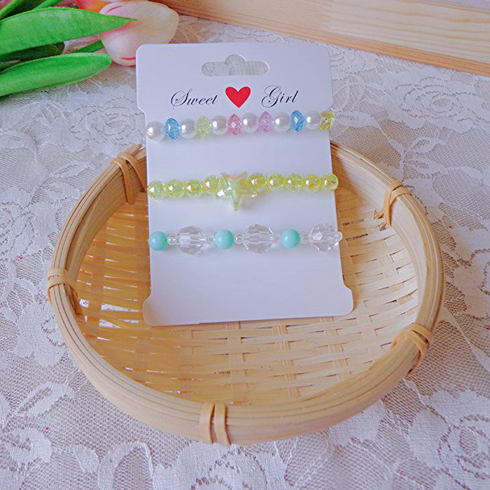 Children's Bracelet Set Beaded Princess Jewelry