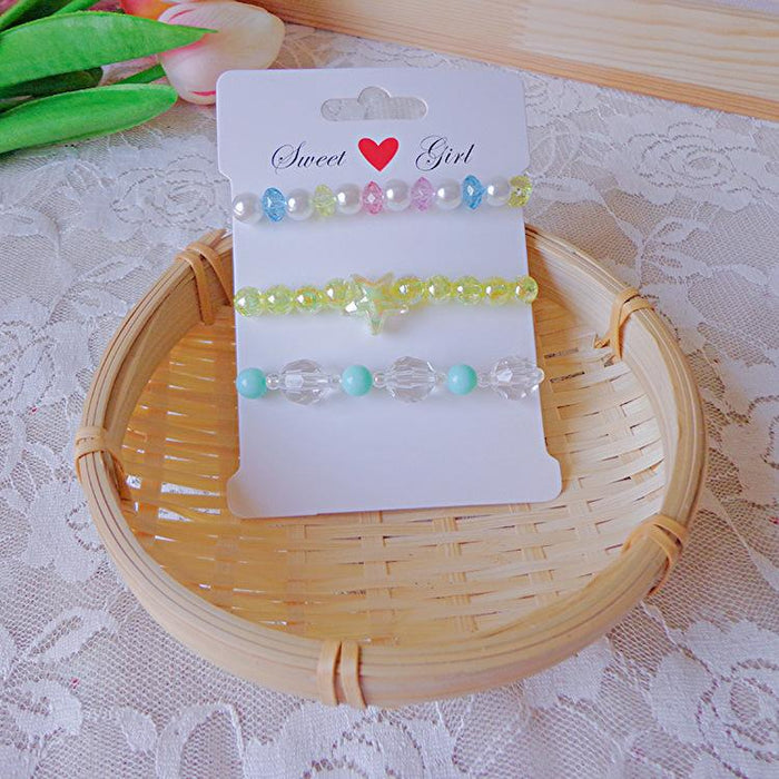 Children's Bracelet Set Beaded Princess Jewelry