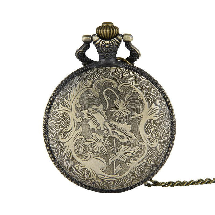 Retro Nostalgic Relief Carp Pocket Watch Ll3699