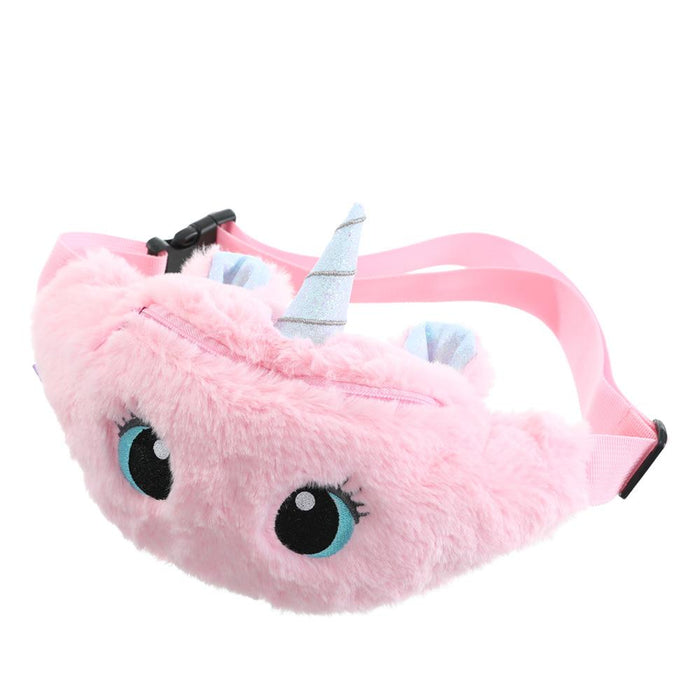 Unicorn Cartoon Plush Shoulder Bag | Purse For Girl