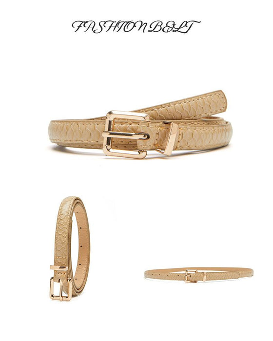 Women's Snake Waist Dress Pants Decorative Belt