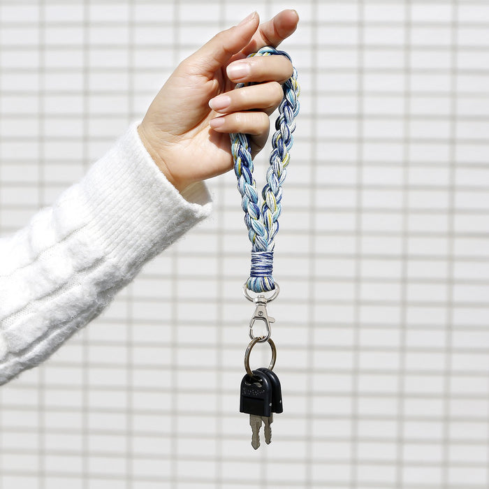 New Hand Woven Colorful Wristband Key Chain