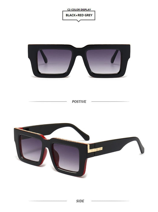 Contrast box sunglasses and sunglasses