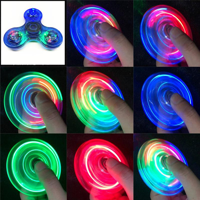 Glowing LED Light Finger Stress Relief Toy