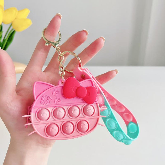 Silicone Mini Coin Purse Keychain