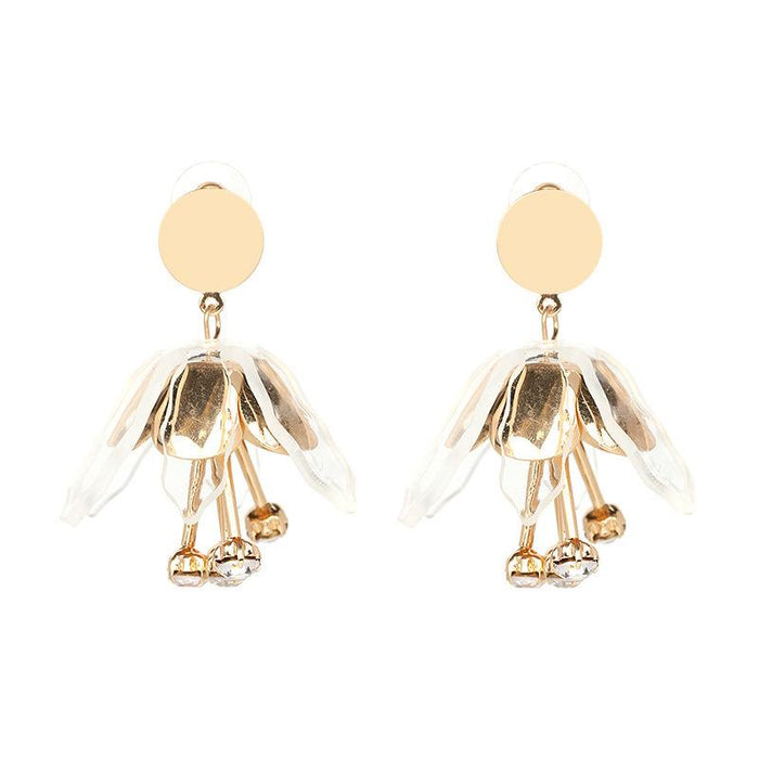 New Small Fresh Flowers Simple Female Earrings Accessories