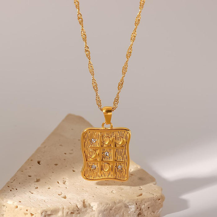 High Quality Vintage Titanium Steel Heart Shape Necklace