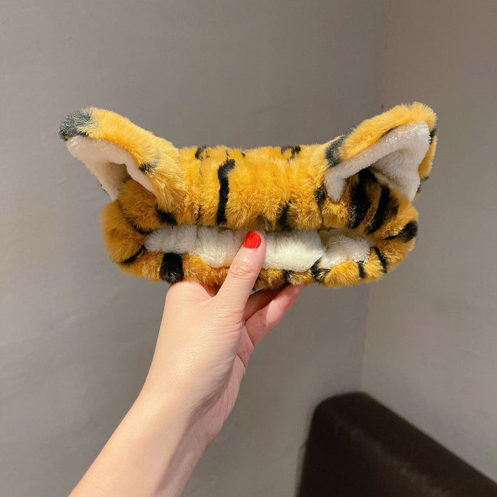 Tiger Ears Hair Band Face Washing Headband Makeup Hair Cover