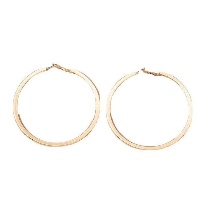 New Exaggerated Retro Geometric Circle Earrings