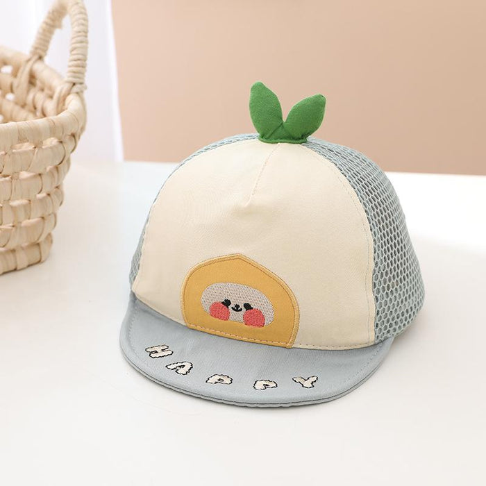 Summer Cute Baby Cartoon Color Matching Children's Net Cap