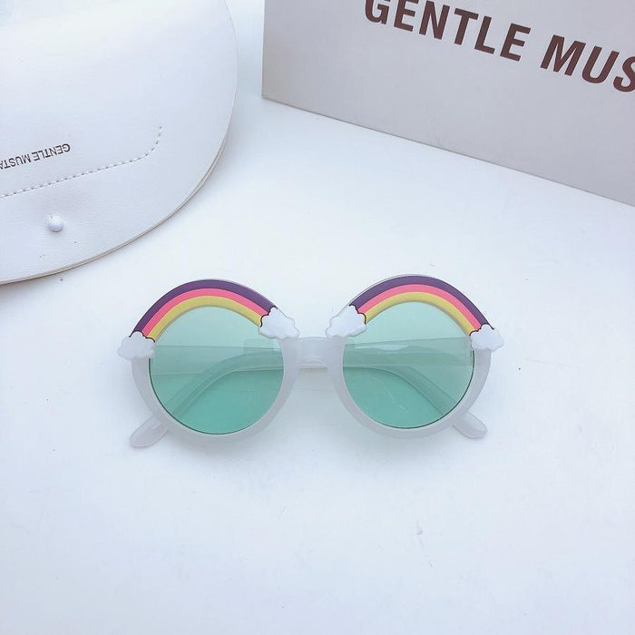 Children's Rainbow sunglasses and sunglasses round frame