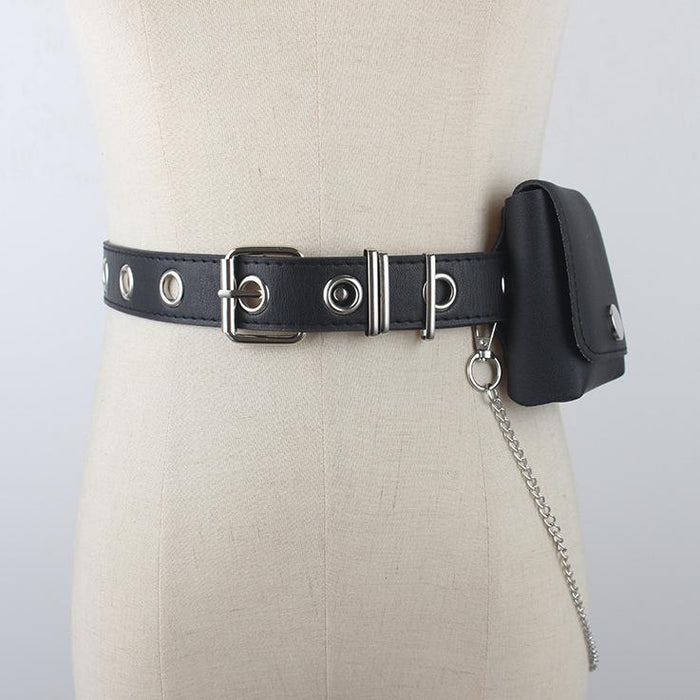 Personalized Hip Hop Style Chain Mini Bag Belt