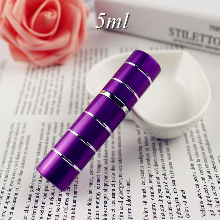 5ML 10ML Travel Aluminum Perfume Atomizer Glass Spray Bottle Empty Refillable Parfume Bottle Portable Metal Sprayer