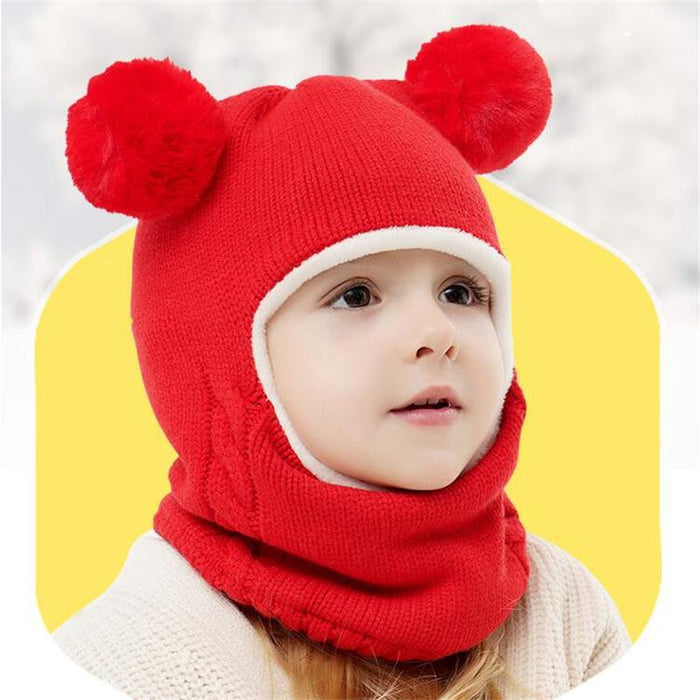 Baby Boy Girl Hat And Scarf Face Ear Protection