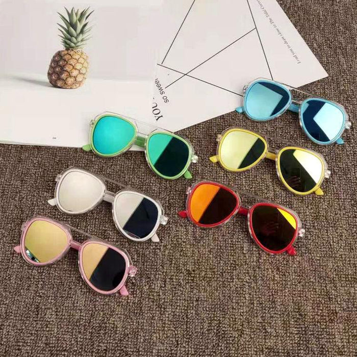Children's colorful reflective Sunglasses