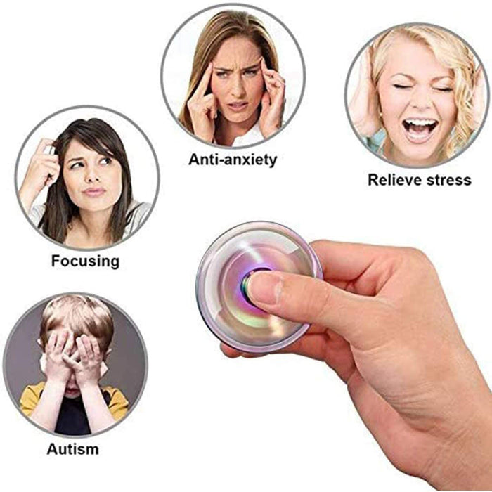 Simple dimming rainbow fidget spinner dragon wing spinning top