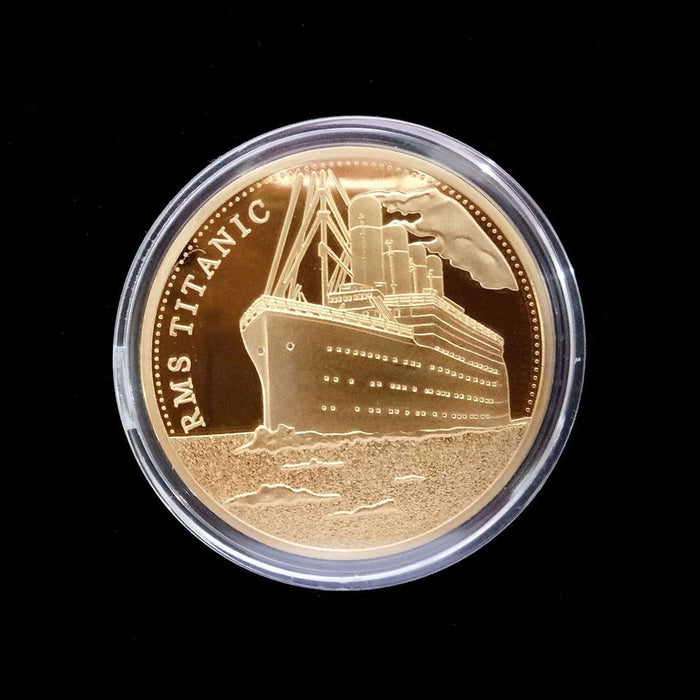 Gold Plated Coin Titanic Ship Collectible Coins