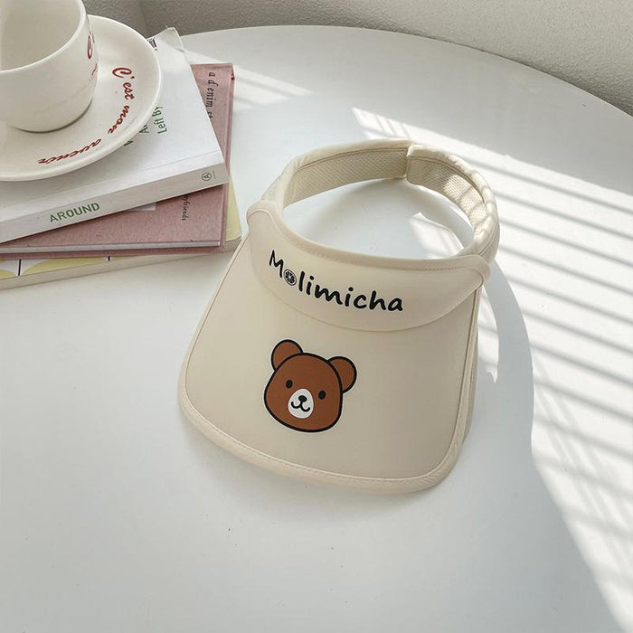 Summer Cute Cat Ears Children‘s Wide Brim Sun Hat