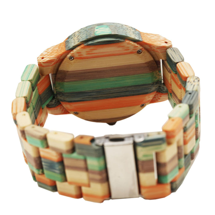 Bamboo Watch Leisure Color Bamboo Quartz Watch