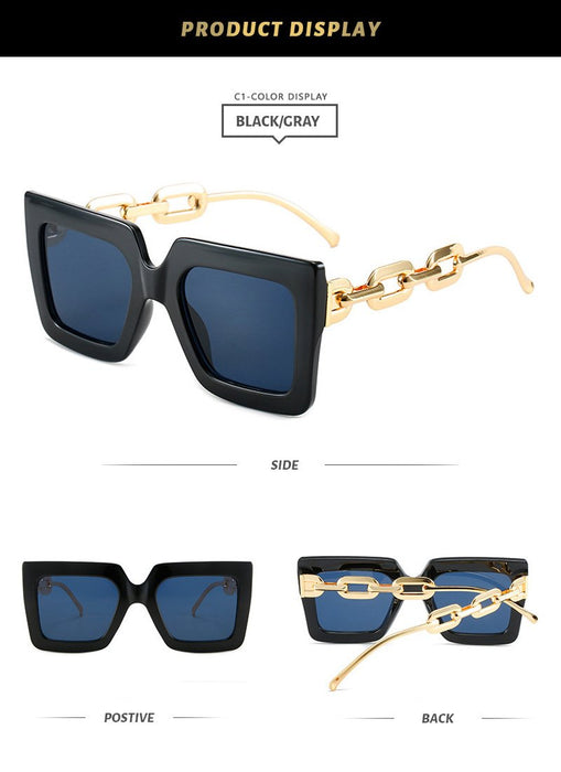 Square Sunglasses chain Sunglasses