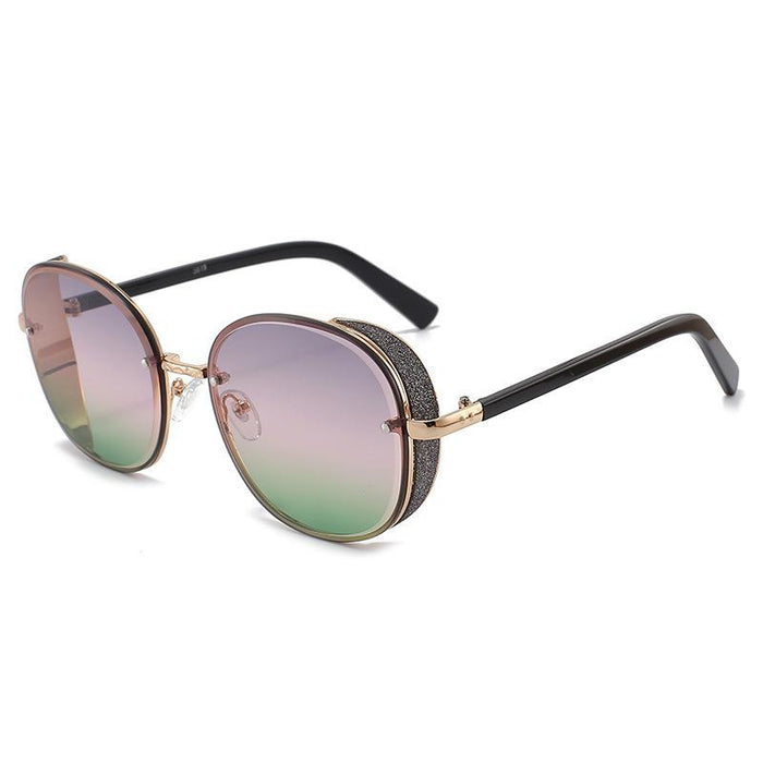 Sunglasses Women's round glasses gradient lens Retro