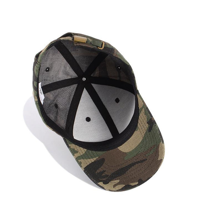 New Camouflage Solid Color Outdoor Baseball Cap Duck Tongue Cap