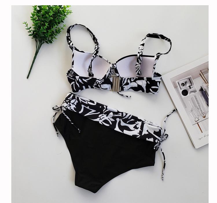 Sexy Digital Printed High Waist Bikini